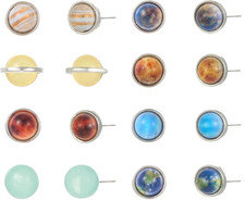 Planet Stud Earrings for Women Universe Galaxy Solar System Space Jewelry Eight