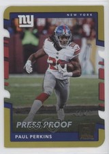 2017 Panini Donruss Press Proof Gold Die-Cut 11/25 Paul Perkins #180 ex1