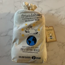 Friendsheep  Eco Dryer Balls - Set of 6 NEW Multi Color Over 1000 Loads Each