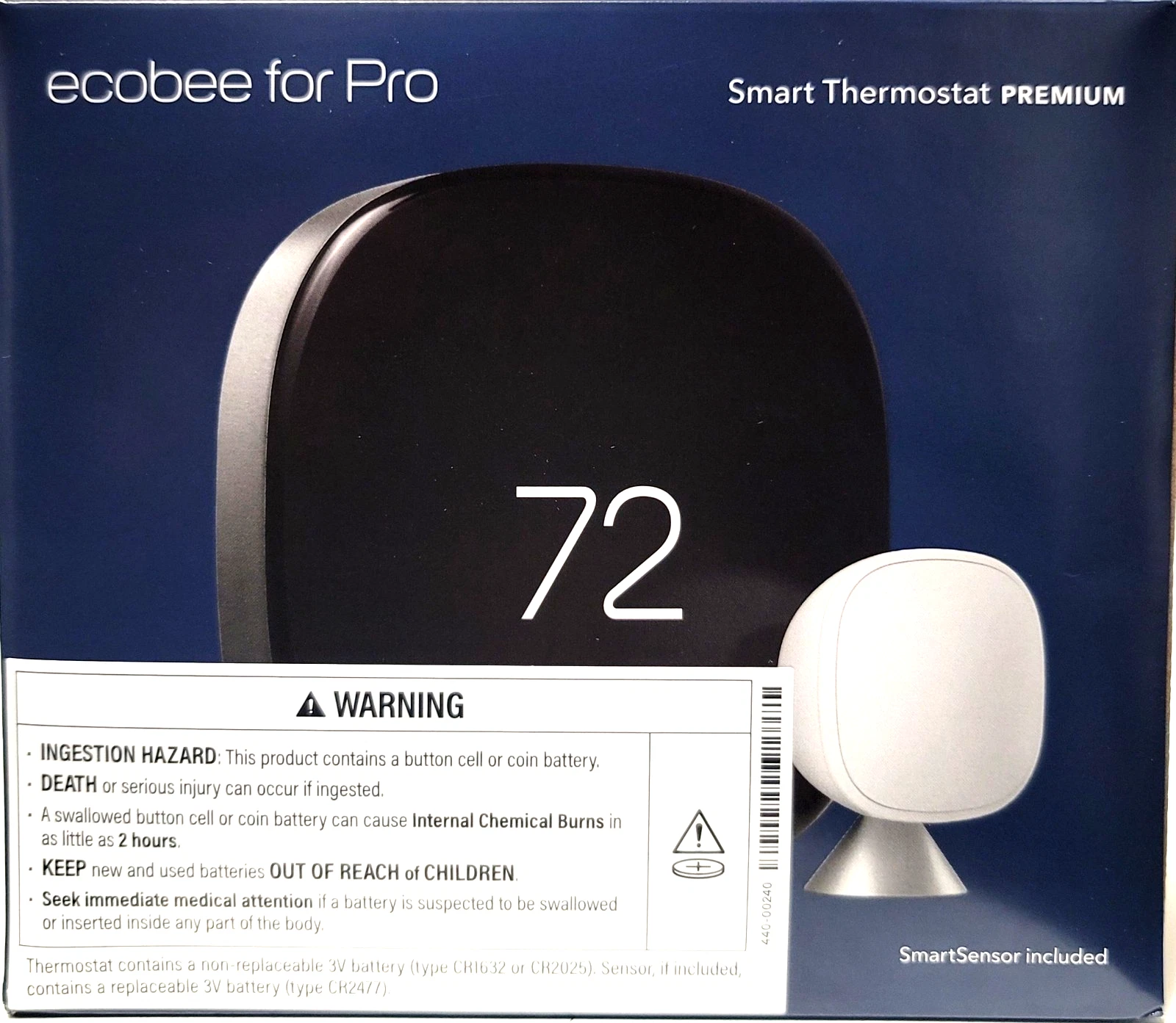 Ecobee EB-STATE6P-01 Smart Thermostat Premium with Siri and Alexa, NEW Free Ship
Opens in a new wind