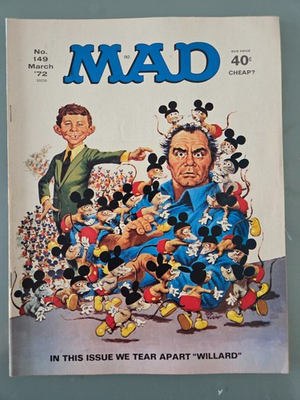 #ad MAD MAGAZINE #149 March 1972 JACK RICKARD ALFRED E. NEWMAN COVER $9.99