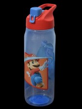 Super Mario Brothers Galaxy Sip Water Bottle Carry Loop zak Sip Bottles 20 oz