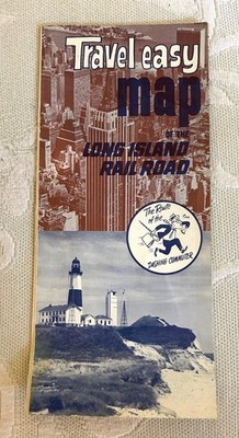 1966 Travel Easy Map of the Long Island Rail Road