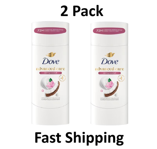 Dove Advanced Care Antiperspirant Deodorant Stick Odor Protection 2.6 oz 2 Pack