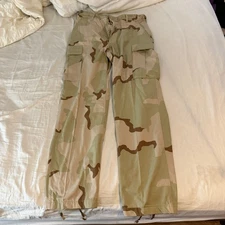Vintage Desert Camo Camouflage Cargo Pants Army Military size medium