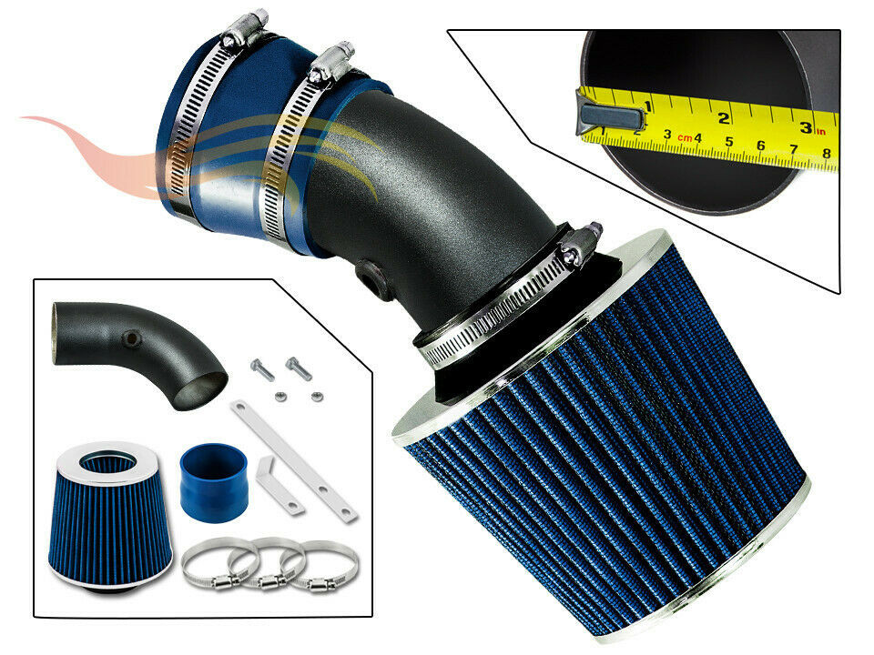 XYZ RW BLUE Ram Air Intake +Filter For 95-05 Bonneville/Monte Carlo/Impala 3.8L