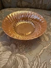 VINTAGE ANCHOR HOCKING FIREKING PEACH LUSTRE SERVING BOWL 8 3/8”