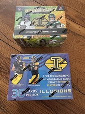 Panini 2021 + 2022 Illusions Football Blaster Boxes - 6 Packs Each - Brand New