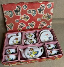 Vintage Japan Children's Child's Toy Tea Set Geese Goose Chicks ORIGINAL BOX