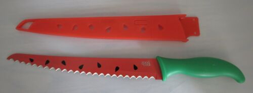Watermelon Knife Slicer 9.5” Stainless Steel Blade w/Sheath Good Cook