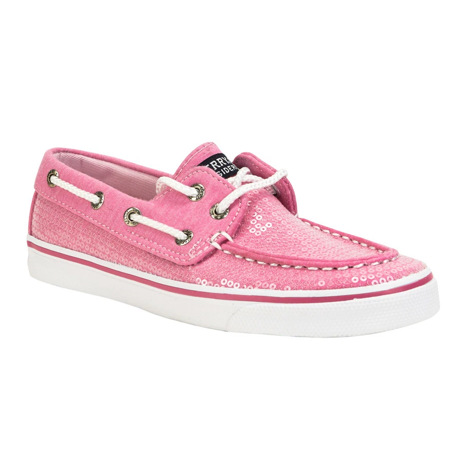 Pink sequin sperrys sale