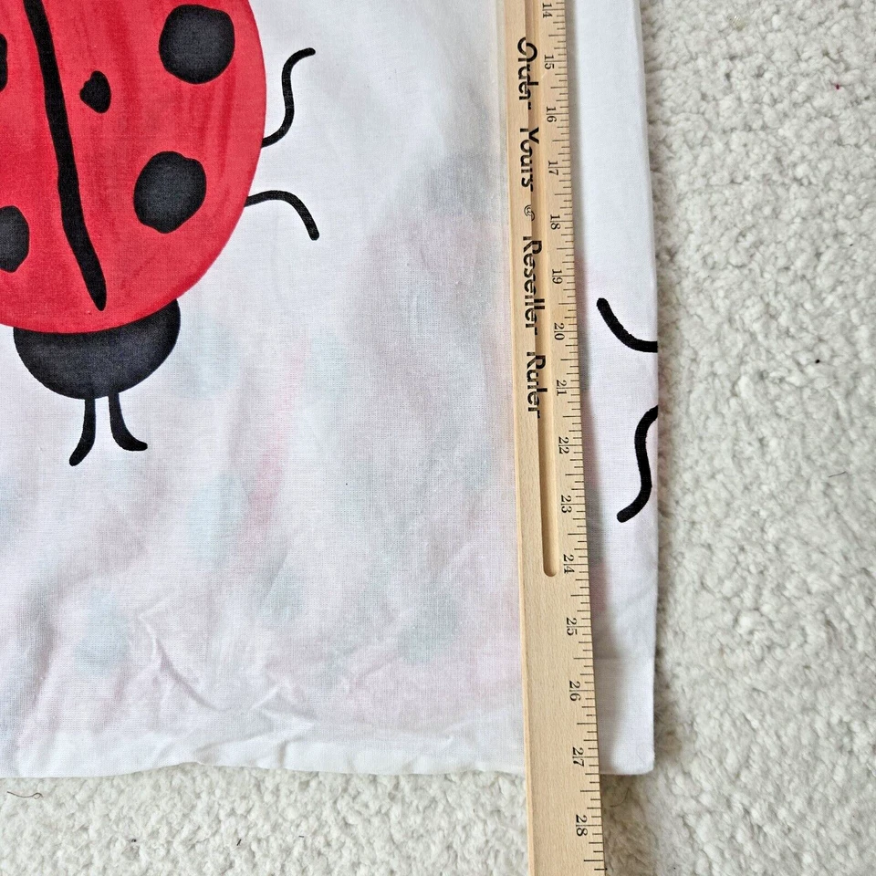 Funda de Almohada Lady Bug Euro Simu Cuadrada Lino Mezcla de Algodón Rojo Negro Phi Mu Foto 3 de 4
