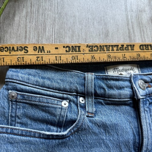 Madewell The Perfect Vintage Wide Leg Jeans Womens 26P Blue Stretch Denim - Picture 6 of 10