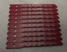 ALLWAY by Bosch 2608638535 2-3/4" x 14TPI U-Shank Jig Saw Blades Swiss J14M 10PC