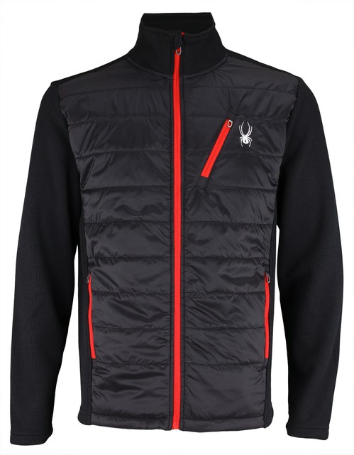 Spyder Mens Hydroweb Black Red Jacket 