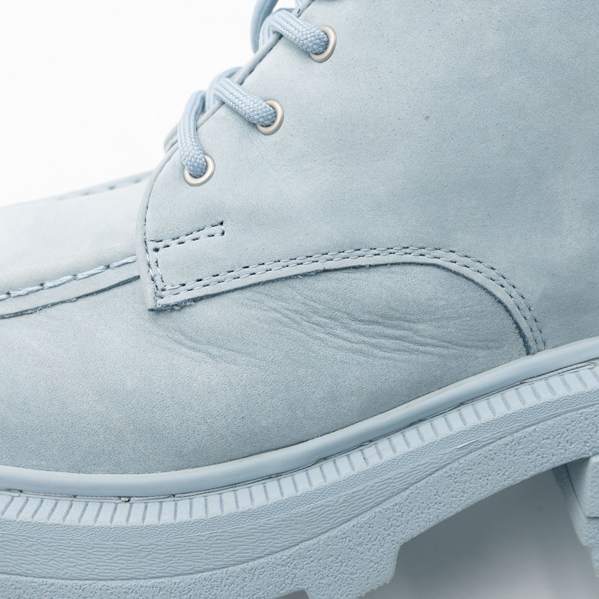 EYTYS Mens Boots Nubuck Light Blue Tribeca Lace Up Square  display picture 1