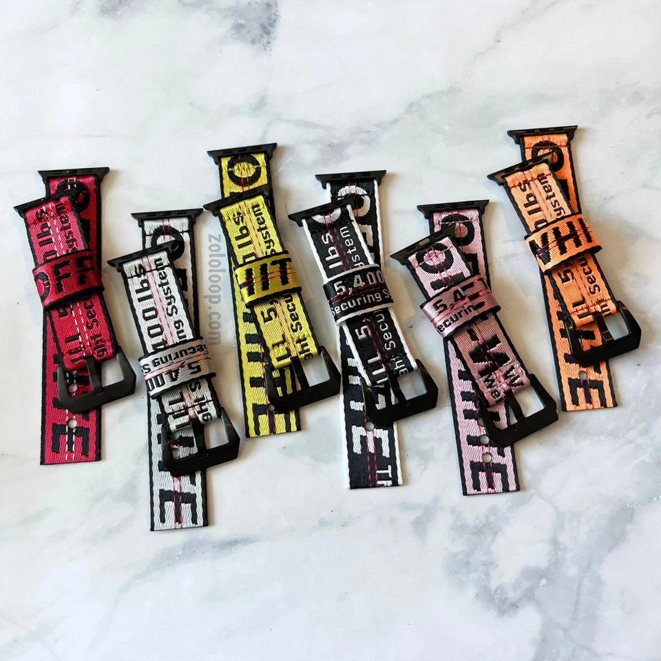 RELOJ APPLE BLANCO ROTO CORREA DE NYLON HYPE BEAST 38mm 40mm 41mm 42mm 44mm 45mm 49mm Foto 4 de 4