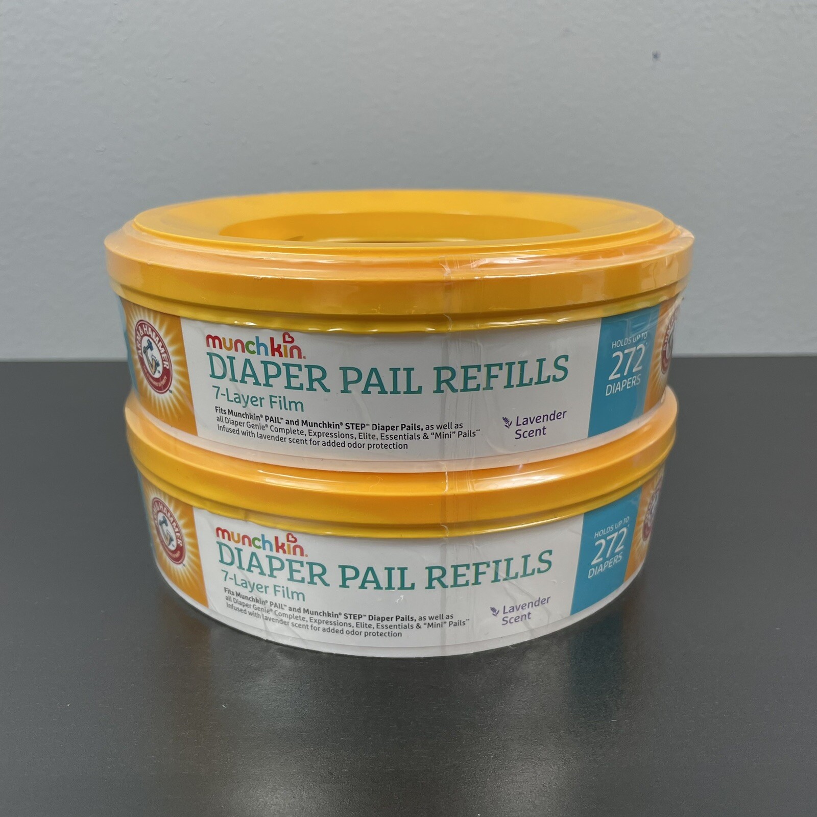 Munchkin Arm & Hammer Diaper Pail Refill Rings 544 Count 2 Pack (272