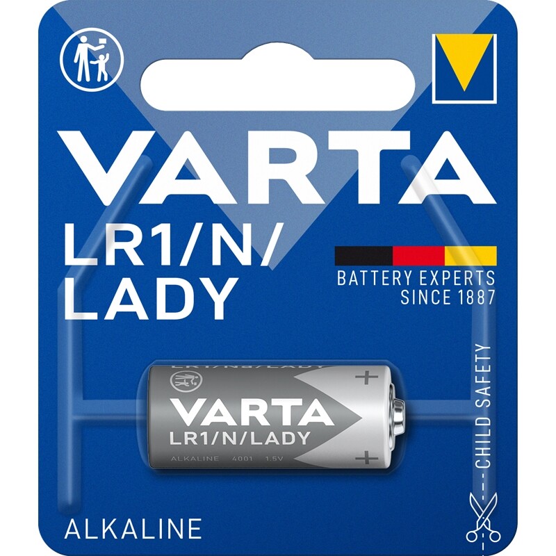 3x LR1 Lady N 4001 MN9100 Batterie 850mAh  ø12x29mm VARTA 4001
