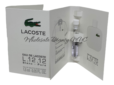 Eau De Lacoste Blanc for Men Fragrance Travel Vial