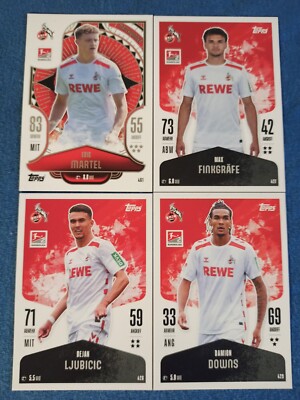 Match Attax Bundesliga 24/25 1. FC Köln Team Set Alle 4 Karten Full