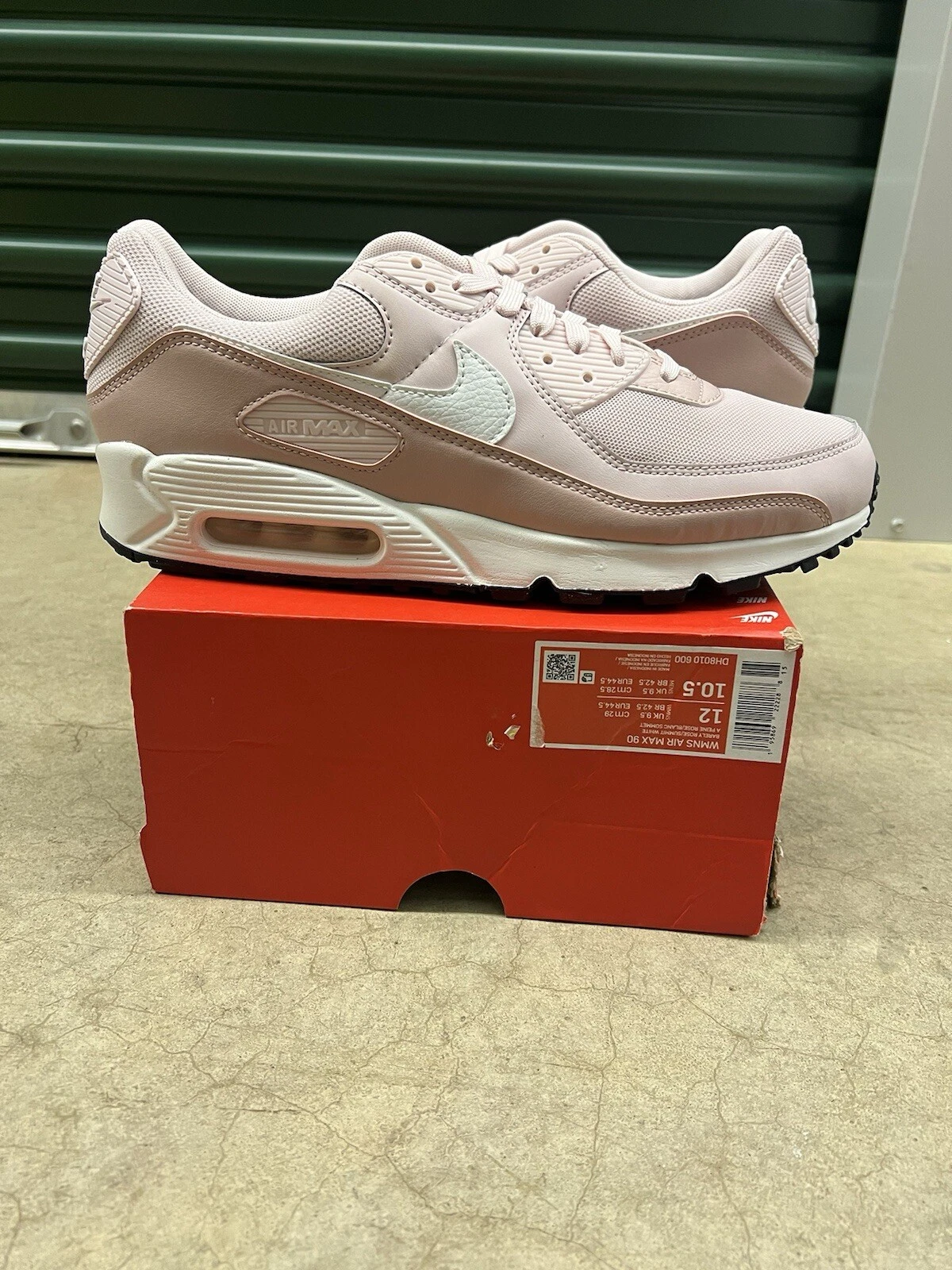 Nike Air Max 90 WMNS Barely Rose taglia 12 donna NUOVISSIME con scatola DH8010 600
