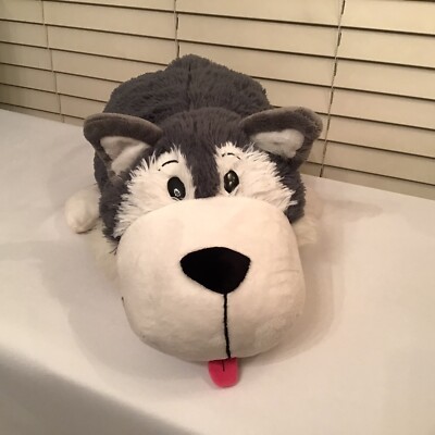 FlipaZoo Plush Poppi Polar Bear And Asher Husky 2-In-1 Stuffed Animal Pre-Owned