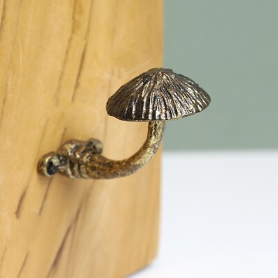 Mushroom Decor Wall Metal Hook Leads Coat Keys Wall Mounted Hanger Hook