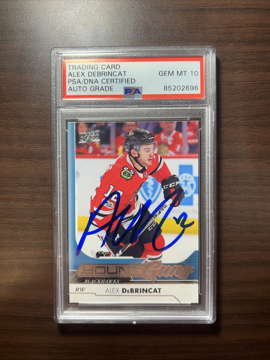 Alex DeBrincat 2017-18 UD Young Guns AUTO PSA 10 MINT SIGNED