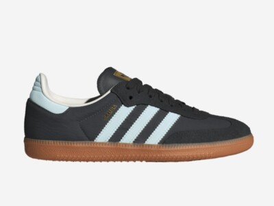 Adidas originals Women's SAMBA Sneakers CARBON BLUE GUM ID0493