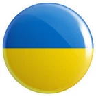 Ukraine Flag BUTTON PIN BADGE 25mm 1 INCH  Ukrainian