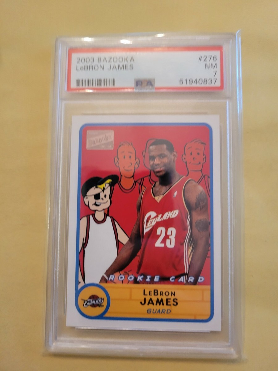 2003-04 Bazooka: #276 LeBron James Rookie PSA 7 NM | eBay
