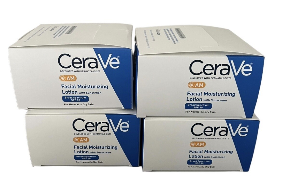 CeraVe AM Moisturizing Lotion SPF 30 Sample Size .17 Oz Lot of 60 Exp 12/26
