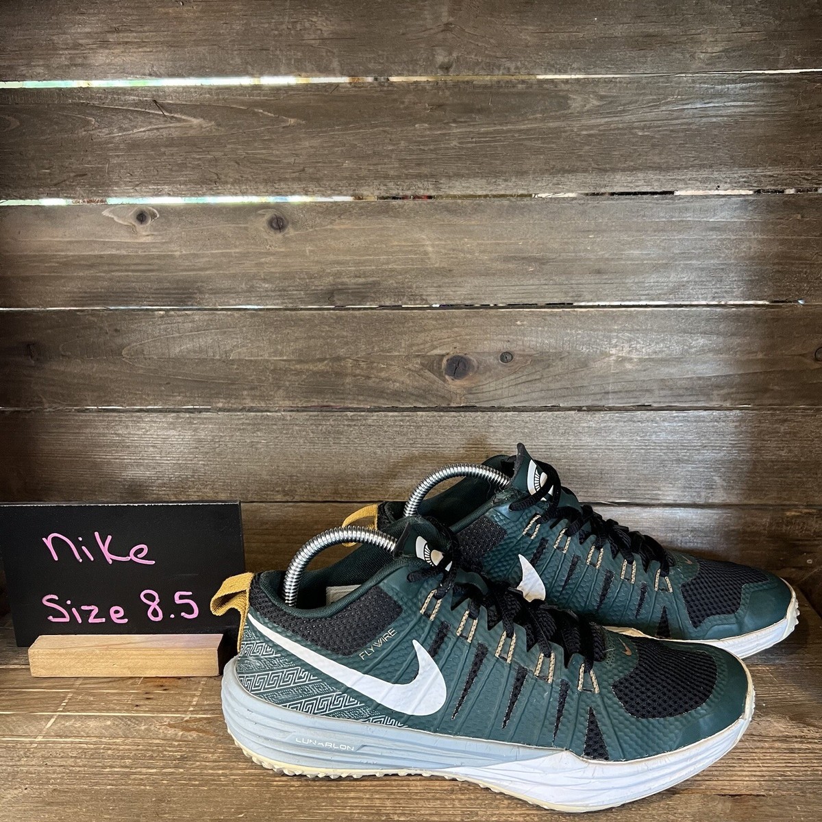 Mens Nike Lunar TR1‎ LE Michigan State Athletic Shoes Sneakers Size 8.5 M GUC Mens Nike Lunar TR1 LE Michigan State Athletic Shoes  main image 3