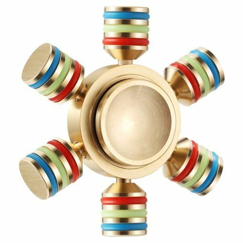 rainbow metal fidget spinner