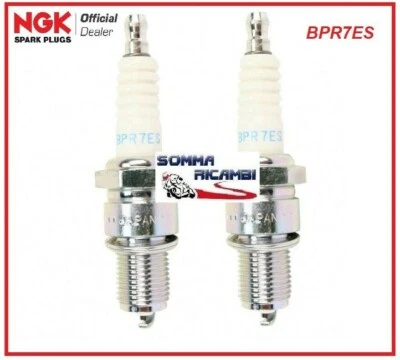 2 CANDELE NGK ORIGINALE BPR7ES YAMAHA XV 535 DX Virago 535 1988 - 2000