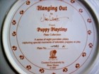 Retired Jim Lamb German Shepherd Puppy Plate HANGING OUT  Puppy Playtime Series — photo 3