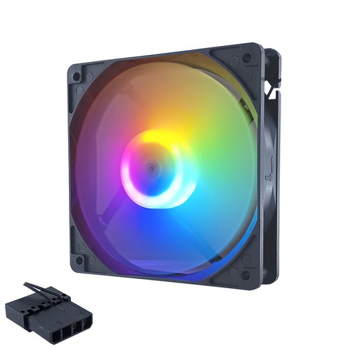 120mm PC Case Fan 12V Big 4p 1200rpm RGB Desktop Computer Heat Dissipation Fans - Afbeelding 13 van 16