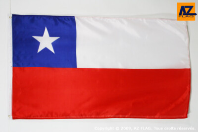 DRAPEAU CHILI 150x90cm - DRAPEAU CHILIEN 90 x 150 cm - DRAPEAUX - Neuf