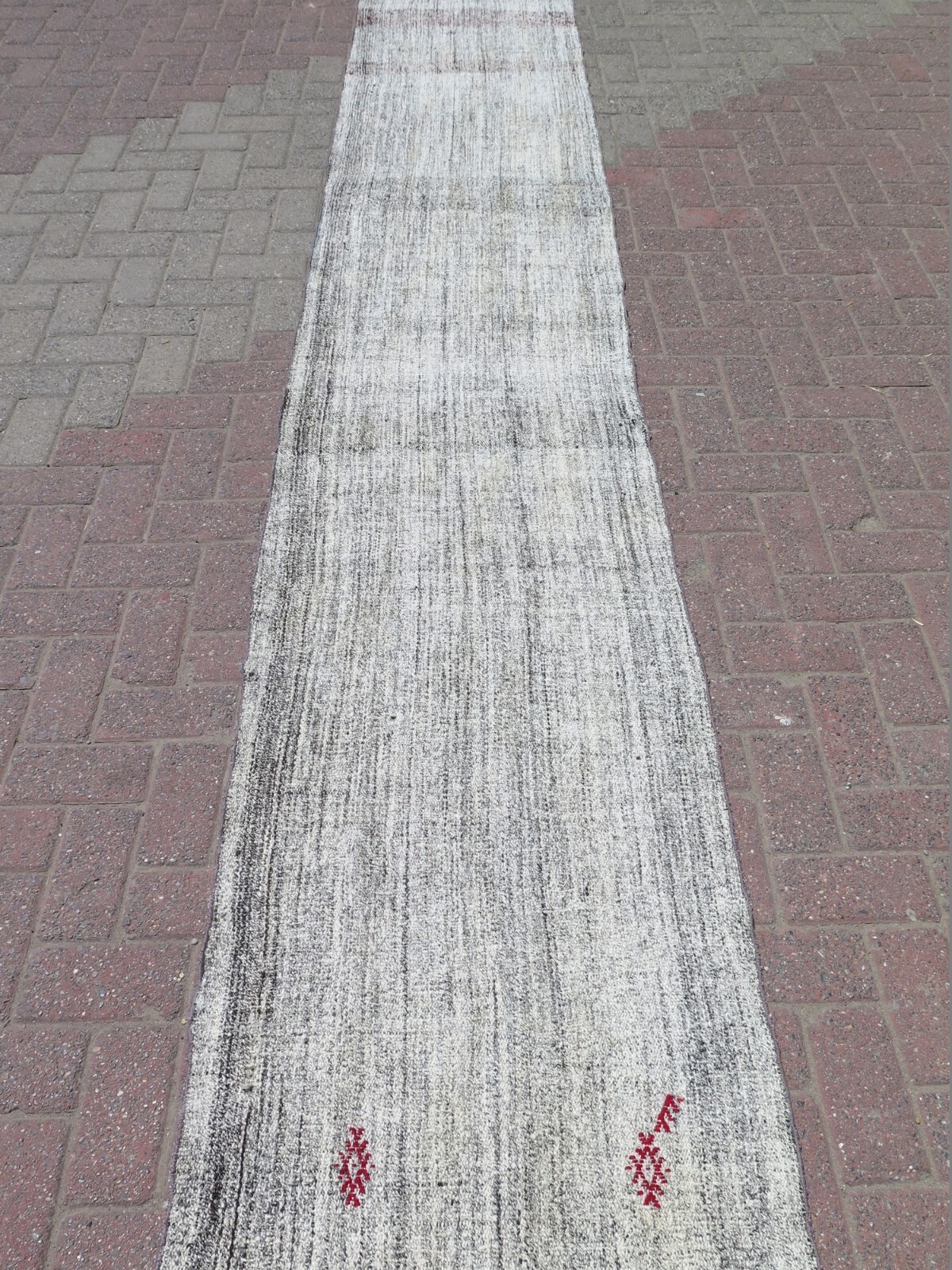 Hallway Rug, Vintage Adana Kilim Runner, Extra Long Rug, Carpet Runner 26"x202" eBay