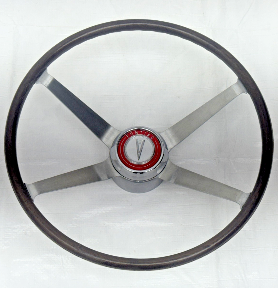 車のハンドル 1964 GTO Steering Wheel Four Spoke Wood Grain Rim Pontiac