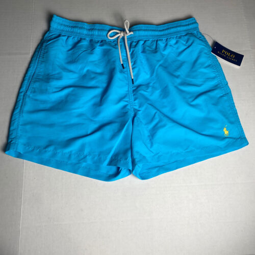 Polo Ralph Lauren Swim Trunks Men's Traveler Slim Fit Swimwear Size XL - New - Picture 1 of 6