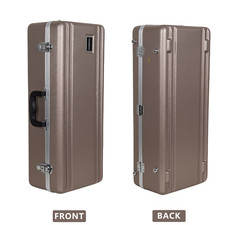Crossrock Alto Saxophone Case  ABS Molded Hardshell-Champagne