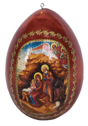 Christmas Ornament Collection -12 Hanging Orthodox Christian Icons -Assorted-NEW - Picture 10 of 12