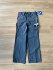 Dickies UNIFORM Gray Pant Reinforced Knee  School Uniform Size 8 Regular NWT
