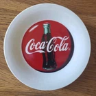2 Vintage 1996 COCA-COLA Plates~ SALAD~DESSERT~GIBSON  7 3/4 " Good Condition