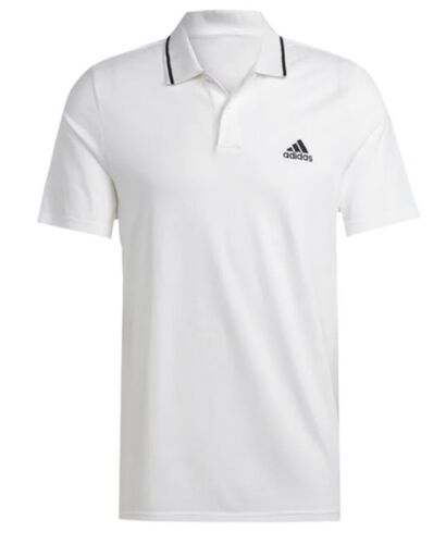 Adidas Herren ESS Pique Logo Poloshirts laufen weiß T-Shirt Freizeit T-Shirt IC9315 - Bild 1 von 6