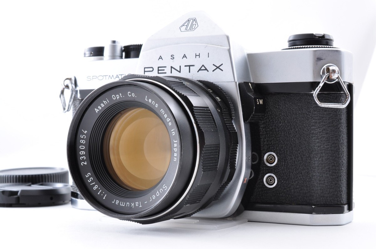 ASAHI PENTAXSPシルバーSuper-TAKUMA55mm F-1.8 Near MINT] Asahi Pentax Spotmatic SP SLR w/ Super-Takumar