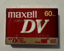 Maxell Mini DV Digital Video Camcorder Cassette Tapes 60 Minutes Sealed New