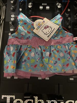 NWT Build a Bear Hello Kitty Summertime Dress Sanrio Blue